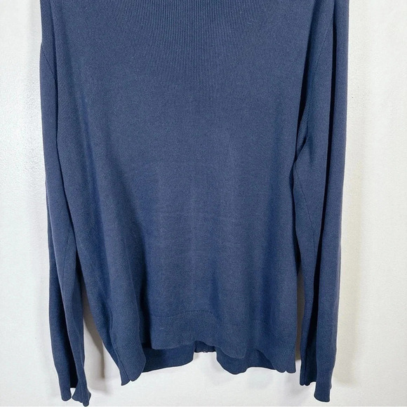 Banana Republic Navy Full Zip Horizontal Stripe Sweater Cardigan - Picture 13 of 14